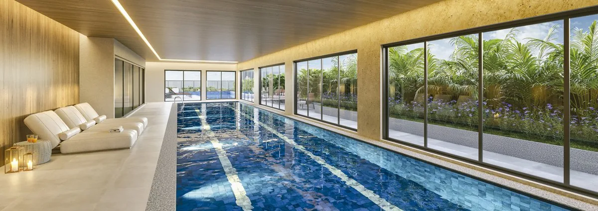 Piscina coberta aquecida
